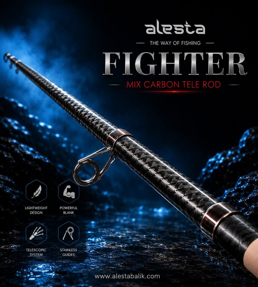 FIGHTER 100 X5000 TELE 210 CM 50-100G MIX KARBON