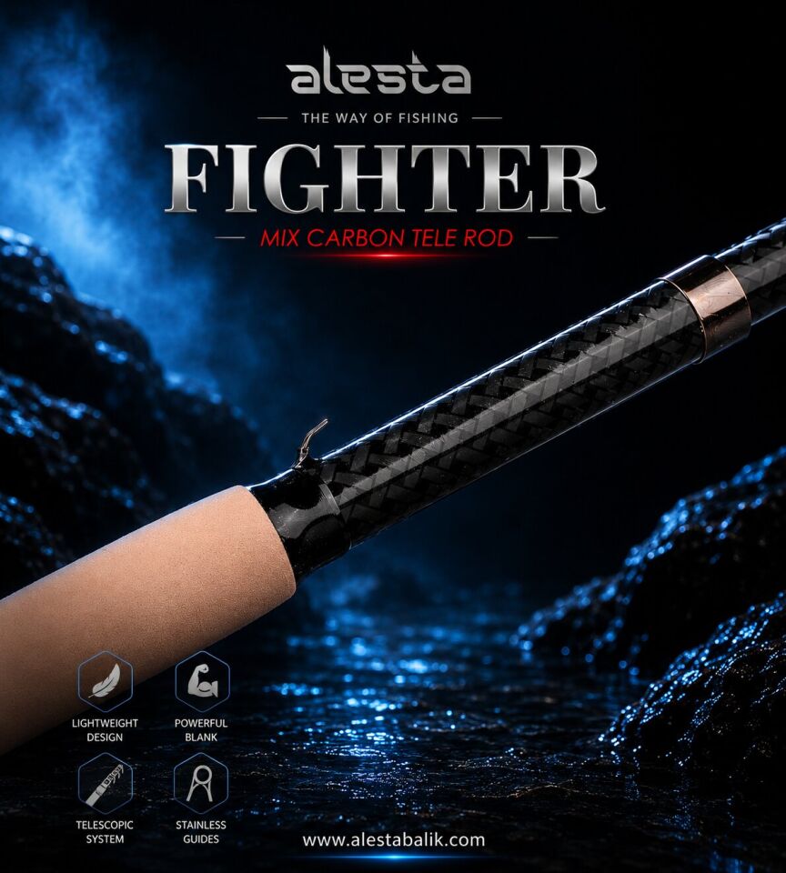 FIGHTER 100 X5000 TELE 300 CM 50-100G MIX KARBON
