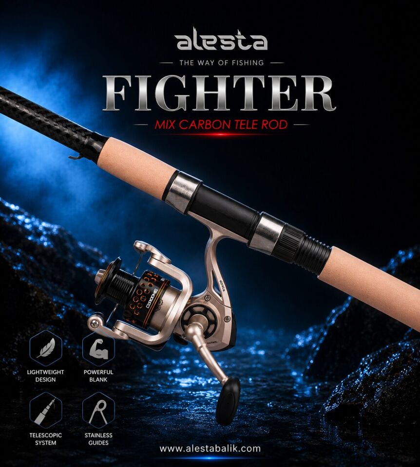 FIGHTER 100 X5000 TELE 300 CM 50-100G MIX KARBON