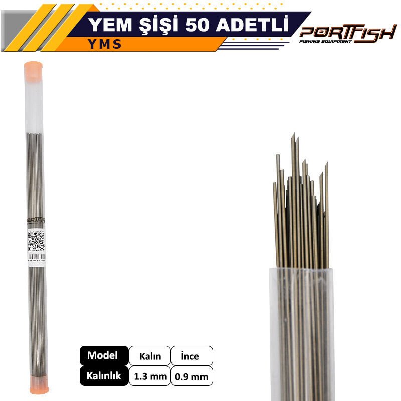 Portfish Yem Şişi 50 Adetli
