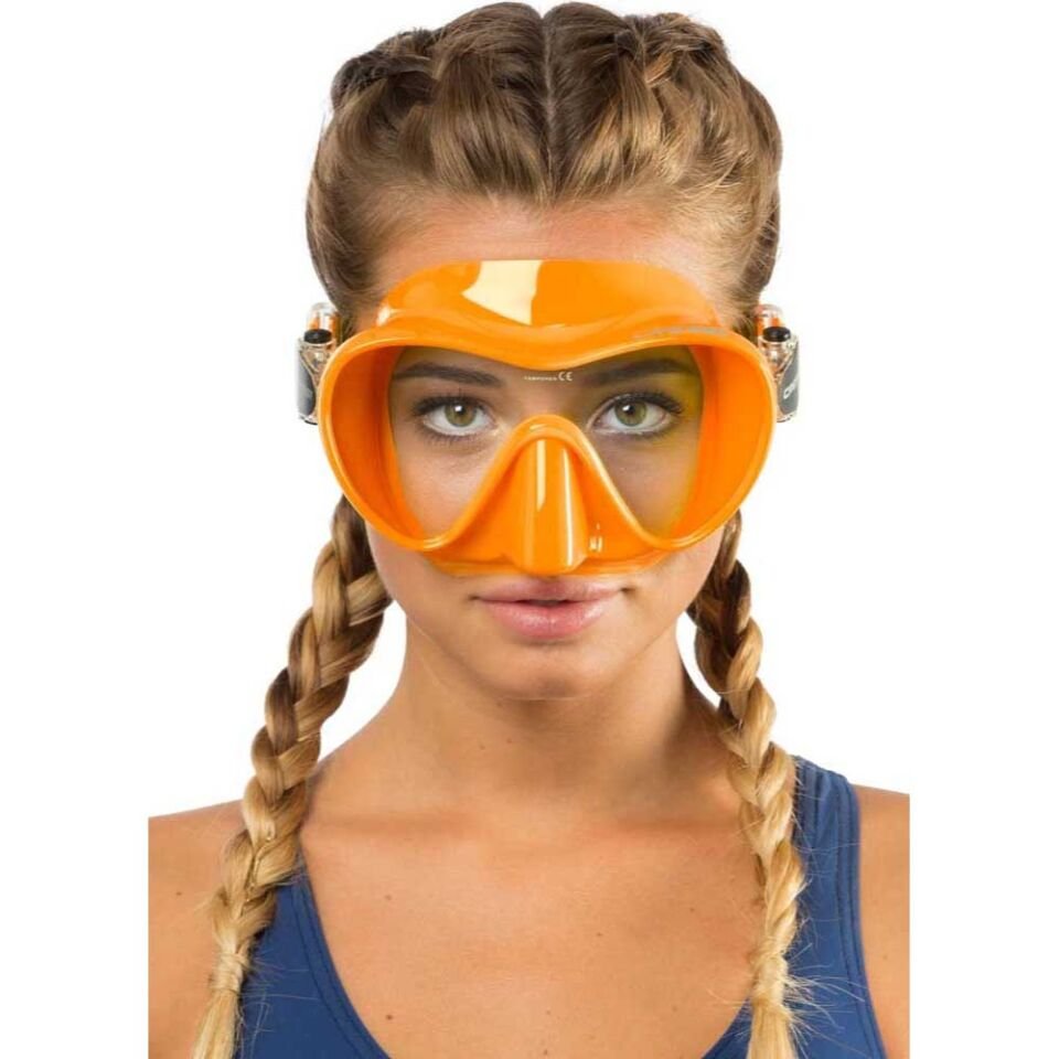 Cressi F1 Frameless Dalış Maskesi YETİŞKİN - Orange
