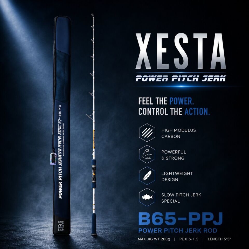 XESTA POWER PITCH JERK SPIN POWER PITCH S58-PPJ 1.74M MAX500G #4.0