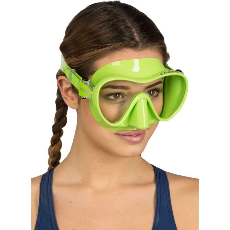 Cressi F1 Frameless Dalış Maskesi YETİŞKİN - LIME