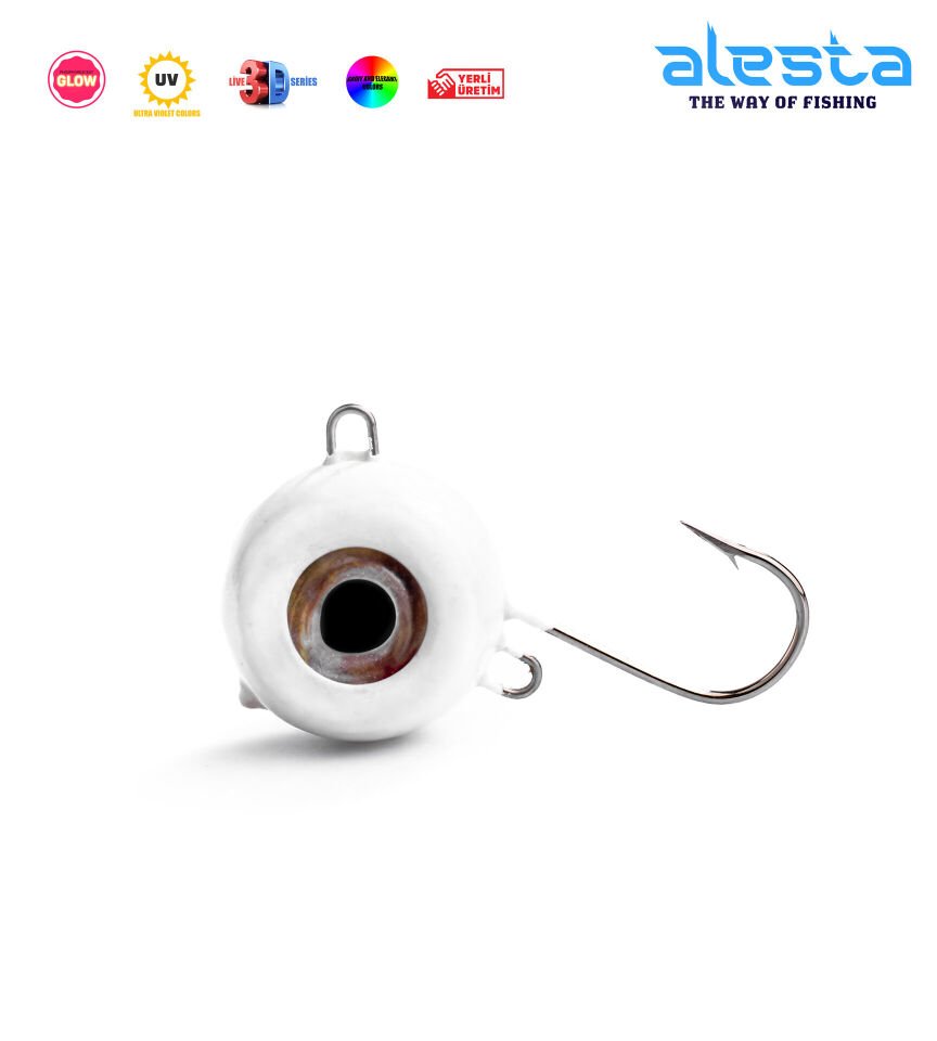 TENYA JIGHEAD 300G X6049 BEYAZ GLOW