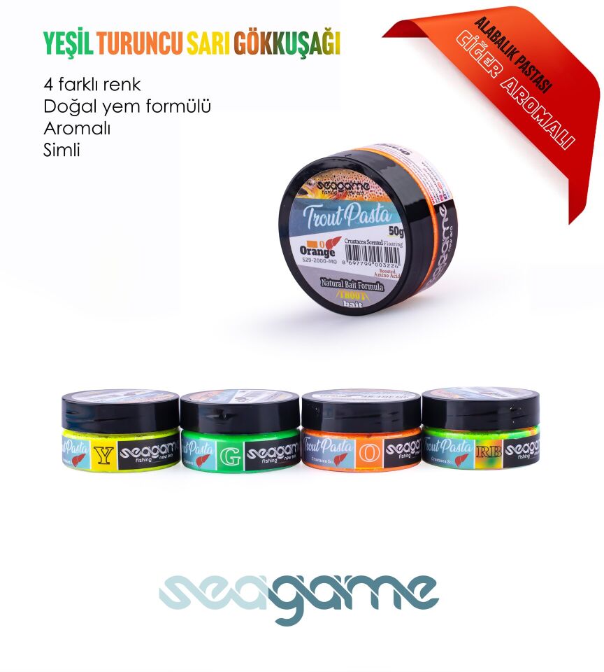 SEAGAME TROUT PASTA ALABALIK HAMURU CİĞER SARI 50G