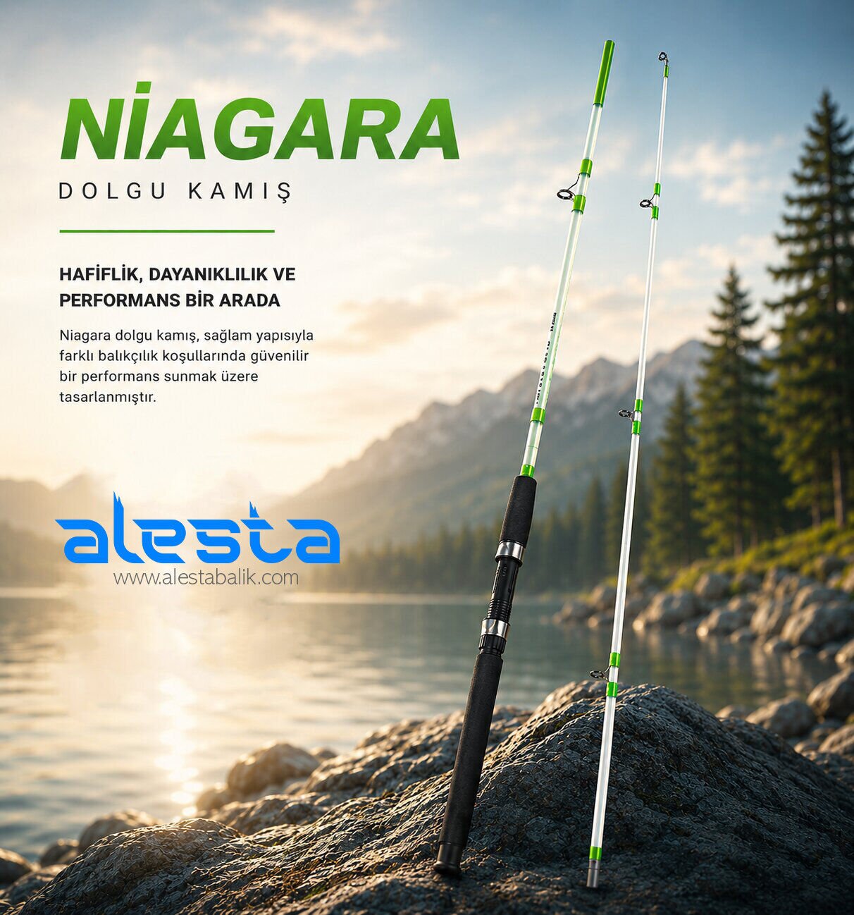 NIAGARA X5714 DOLGU KAMIŞ 180 CM 5-10 LBS 2P
