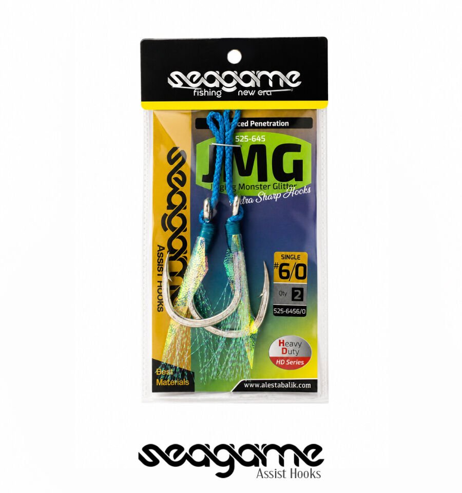 JIGGING MONSTER GLITTER JMG SINGLE 2P #6/0