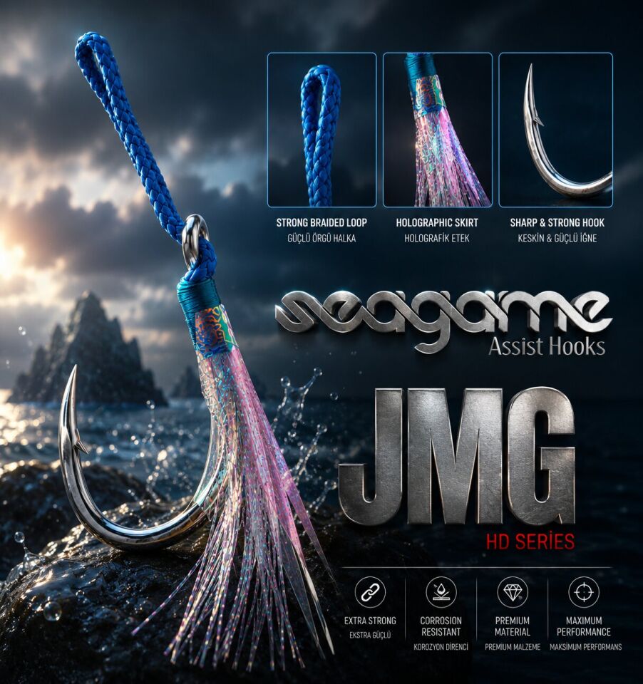JIGGING MONSTER GLITTER JMG SINGLE 2P #6/0