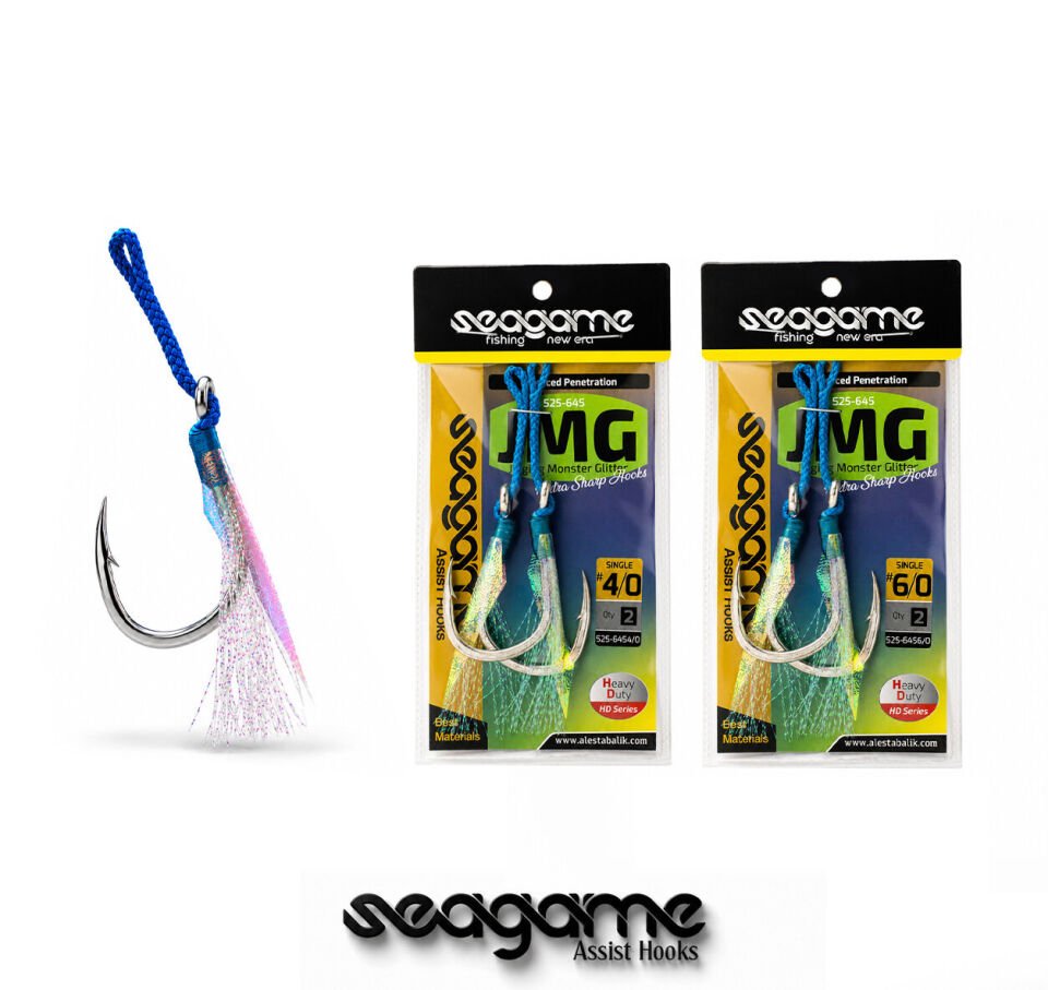 JIGGING MONSTER GLITTER JMG SINGLE 2P #6/0
