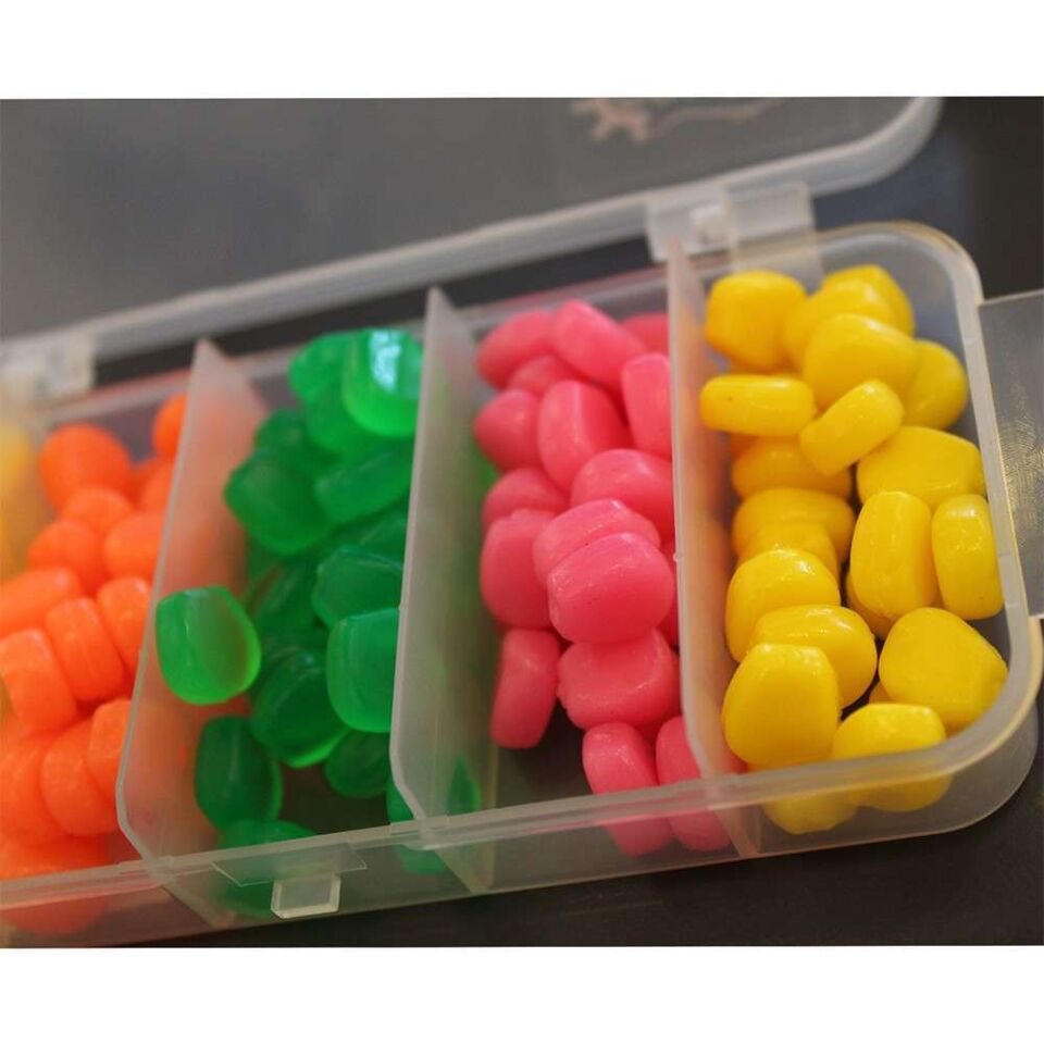 Captain 3496 Pop Corn Silikon Sazan Yemi 100lü Kutuda Color:Mix