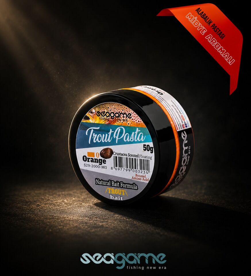 SEAGAME TROUT PASTA ALABALIK HAMURU MİDYE TURUNCU 50G
