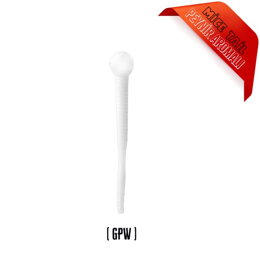 SPIINX MICE TAIL 8CM 12P CHDR-GLOW PEARL WHITE 03