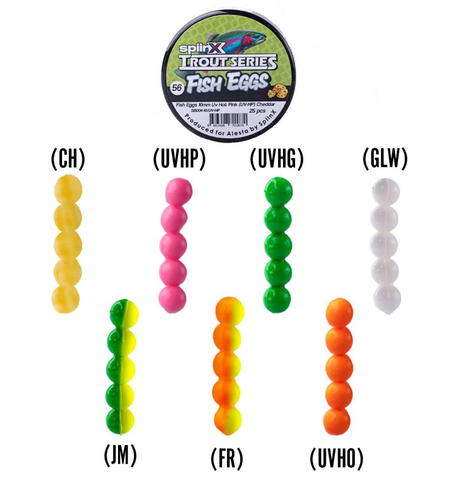 SPIINX FISH EGGS 10MM 25P CHEDDAR ALL GLOW 61 KUTULU