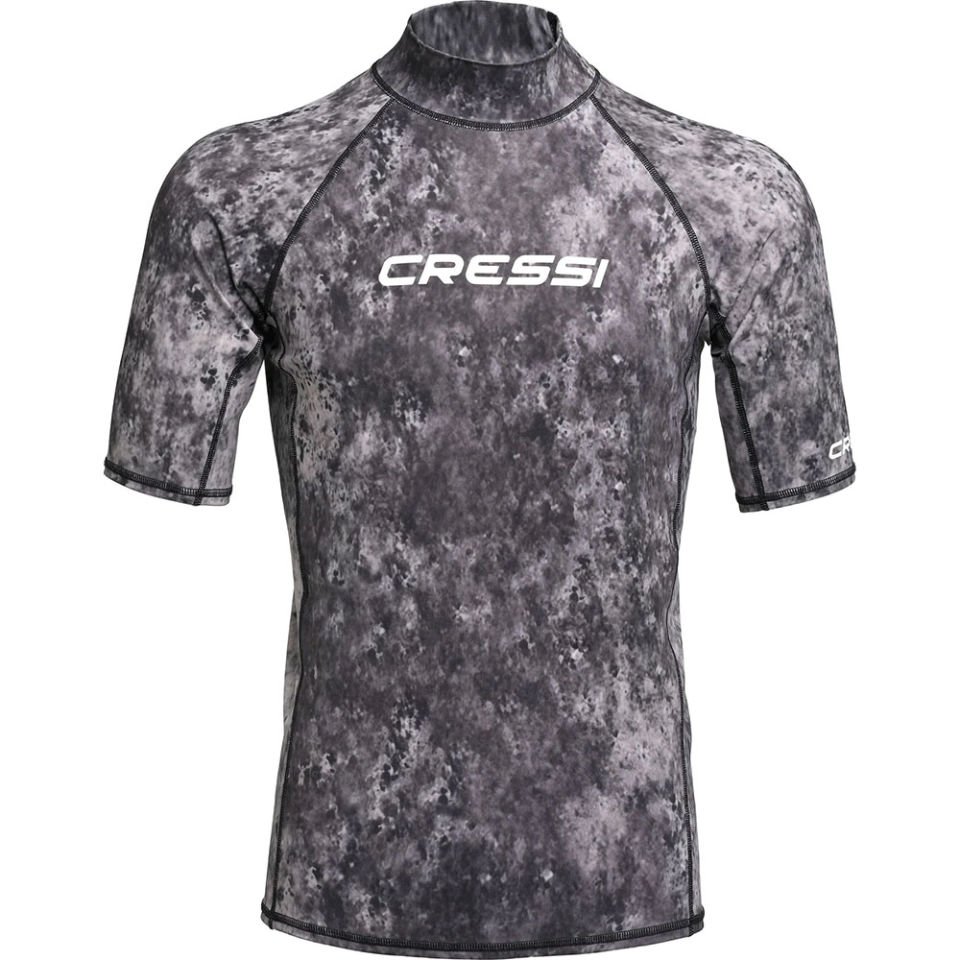 Cressi Rash Guard Man T-Shirt 2XL - NO:6 - CAMO BLACK GREY