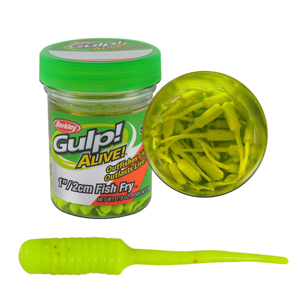 Berkley Gulp Alive Fish Fry CHARTREUSE - 2CM