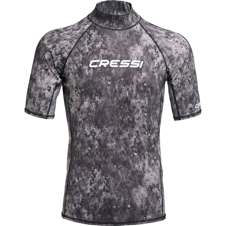 Cressi Rash Guard Man T-Shirt CAMO BLACK GREY - L - NO:4