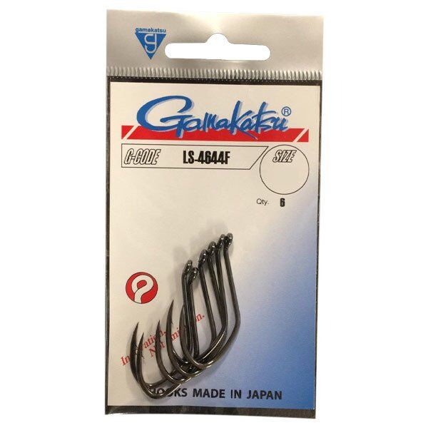 GAMAKATSU LS-4644F Siyah No:1/0 Olta İğnesi 1/6