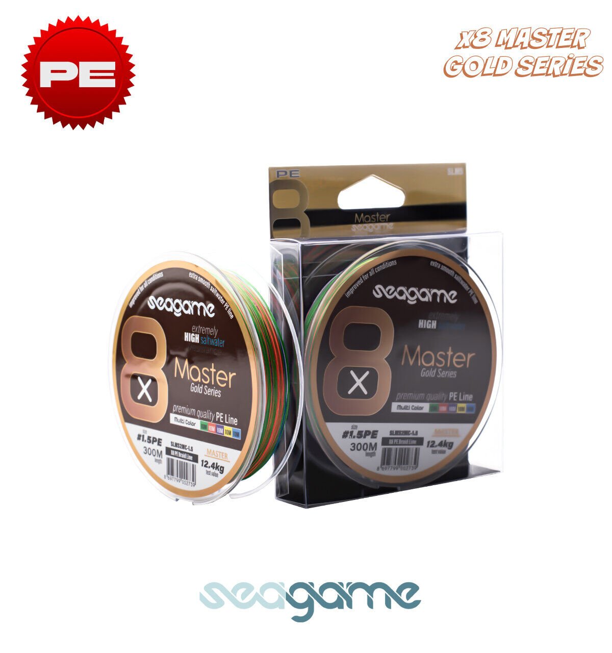 SEAGAME MASTER X8 PE 300M #0.16 MULTI COLOR