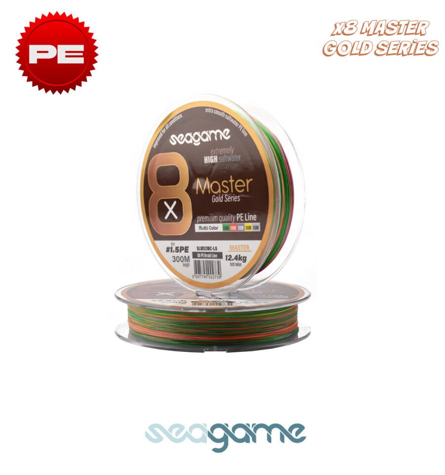 SEAGAME MASTER X8 PE 300M #0.16 MULTI COLOR