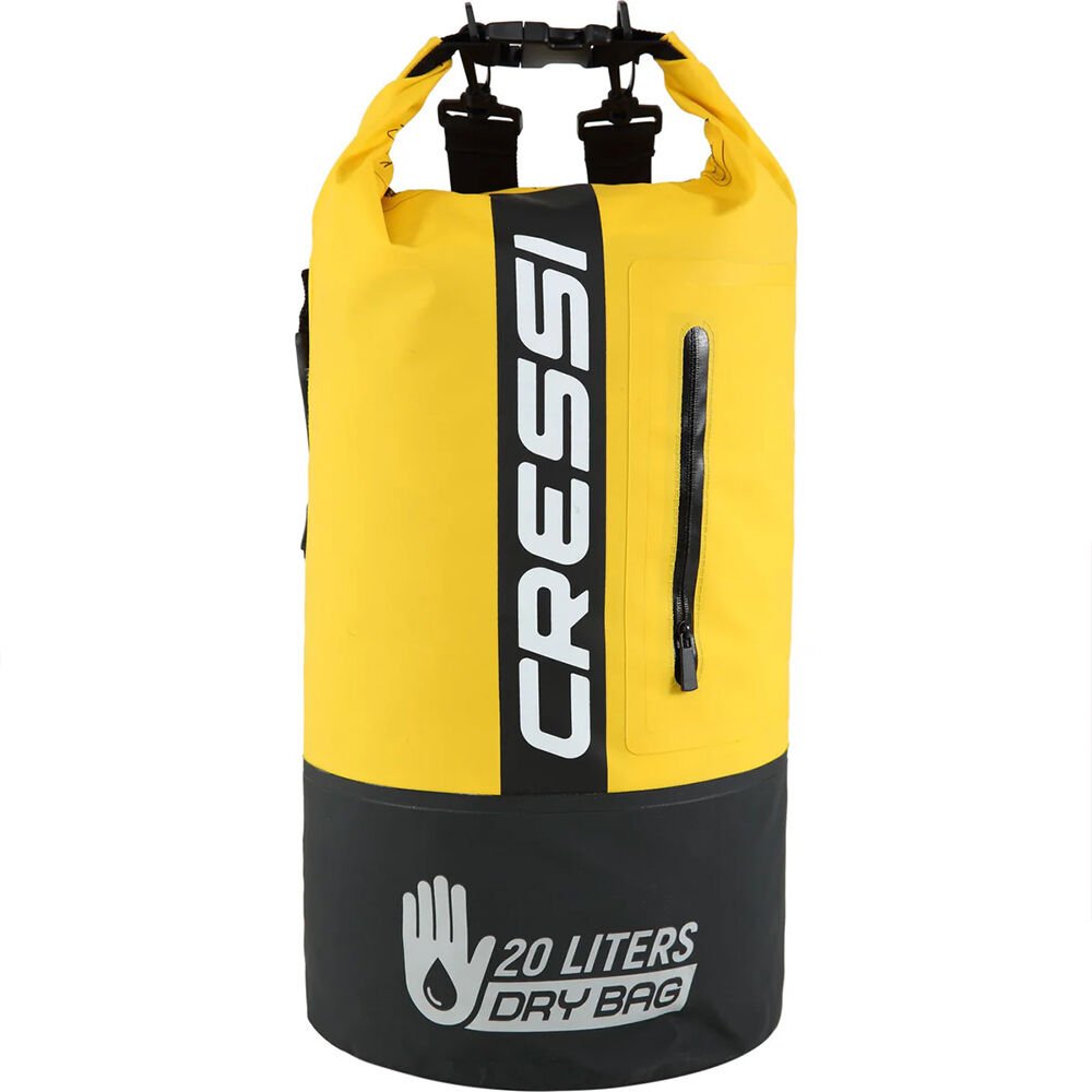Cressi Premium Dry Bag BLACK - YELLOW - 20L