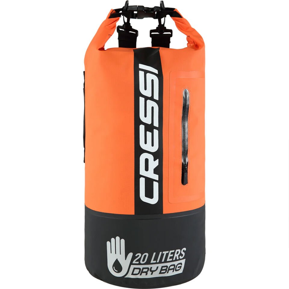 Cressi Premium Dry Bag BLACK - ORANGE - 20L