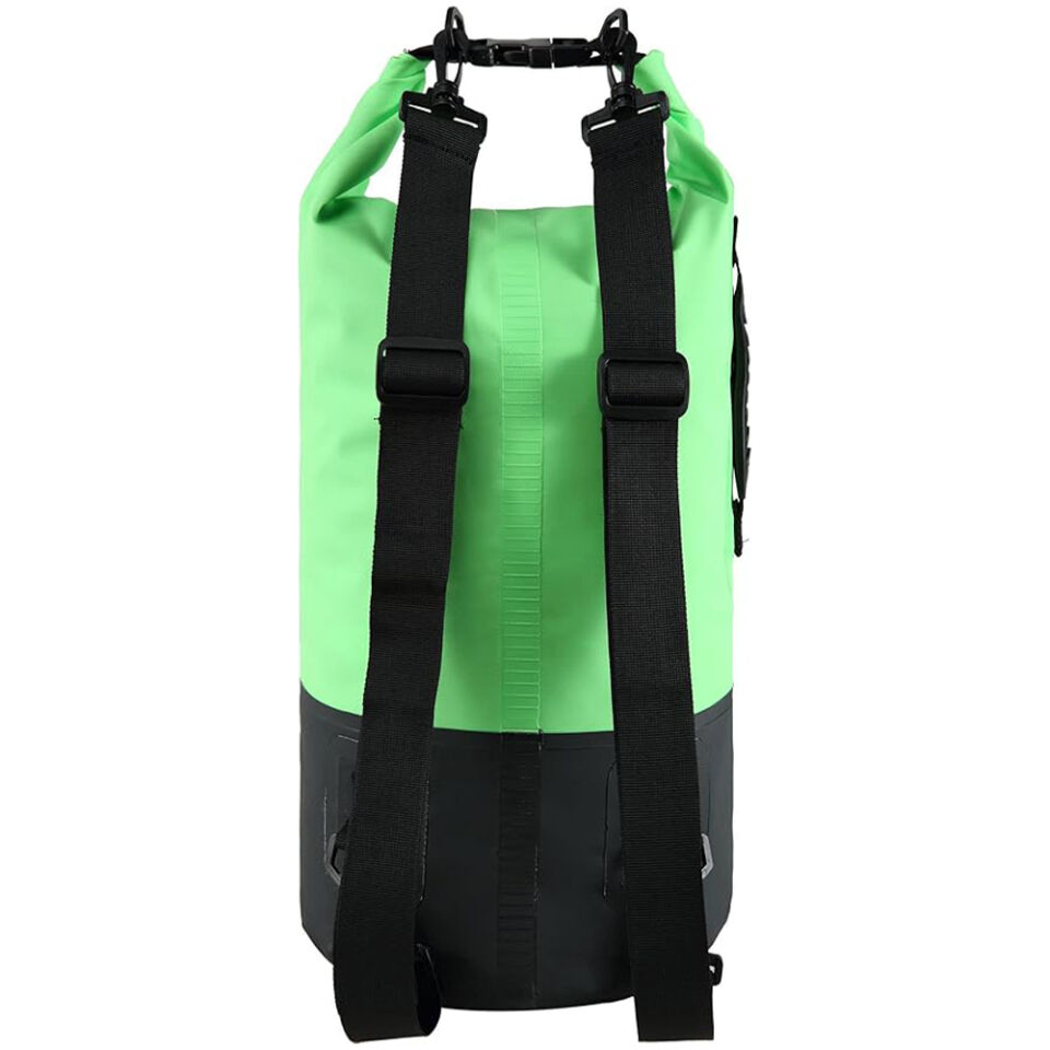 Cressi Premium Dry Bag 20L - BLACK - FLUO GREEN