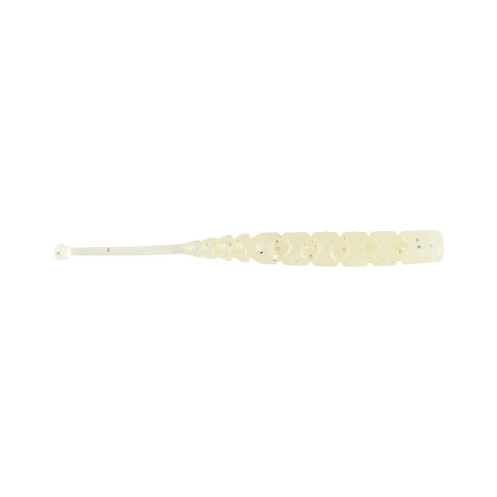 Mustad Aji Worm Ball Tail Silikon Kurt 5CM - 12Lİ - 007 - WHITE LUMINOUS