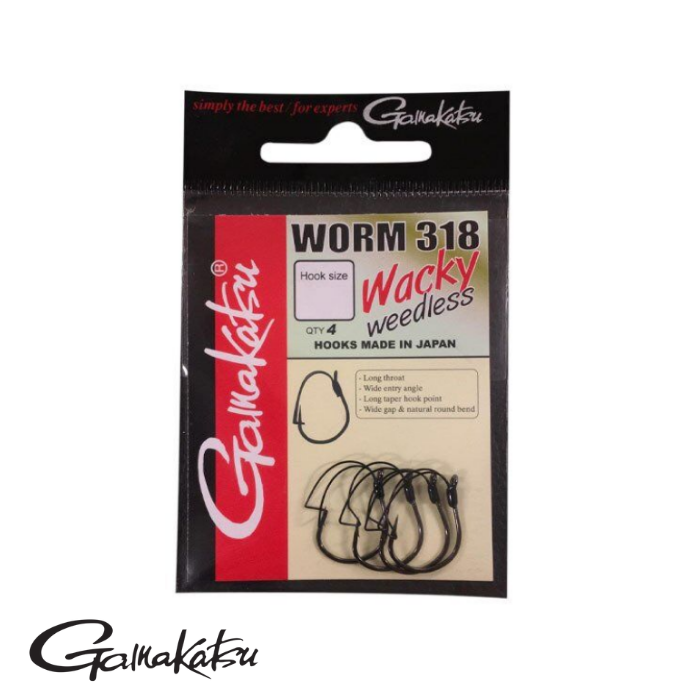T.D. GAMAKATSU Worm 318 Wacky Weedless #2 1/4