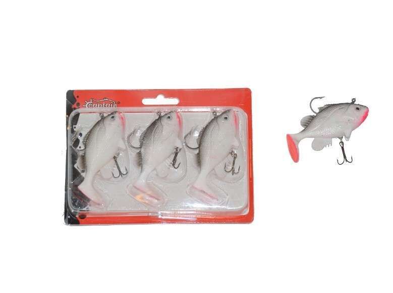 Captain 3563 Orient Soft 9cm Levrek Silikonu 3lü Set Suni Balık 3