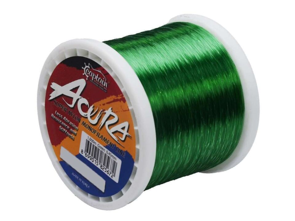 Captain Acura 1000mt Monofilament Misina Yeşil Standart - 0.70 MM