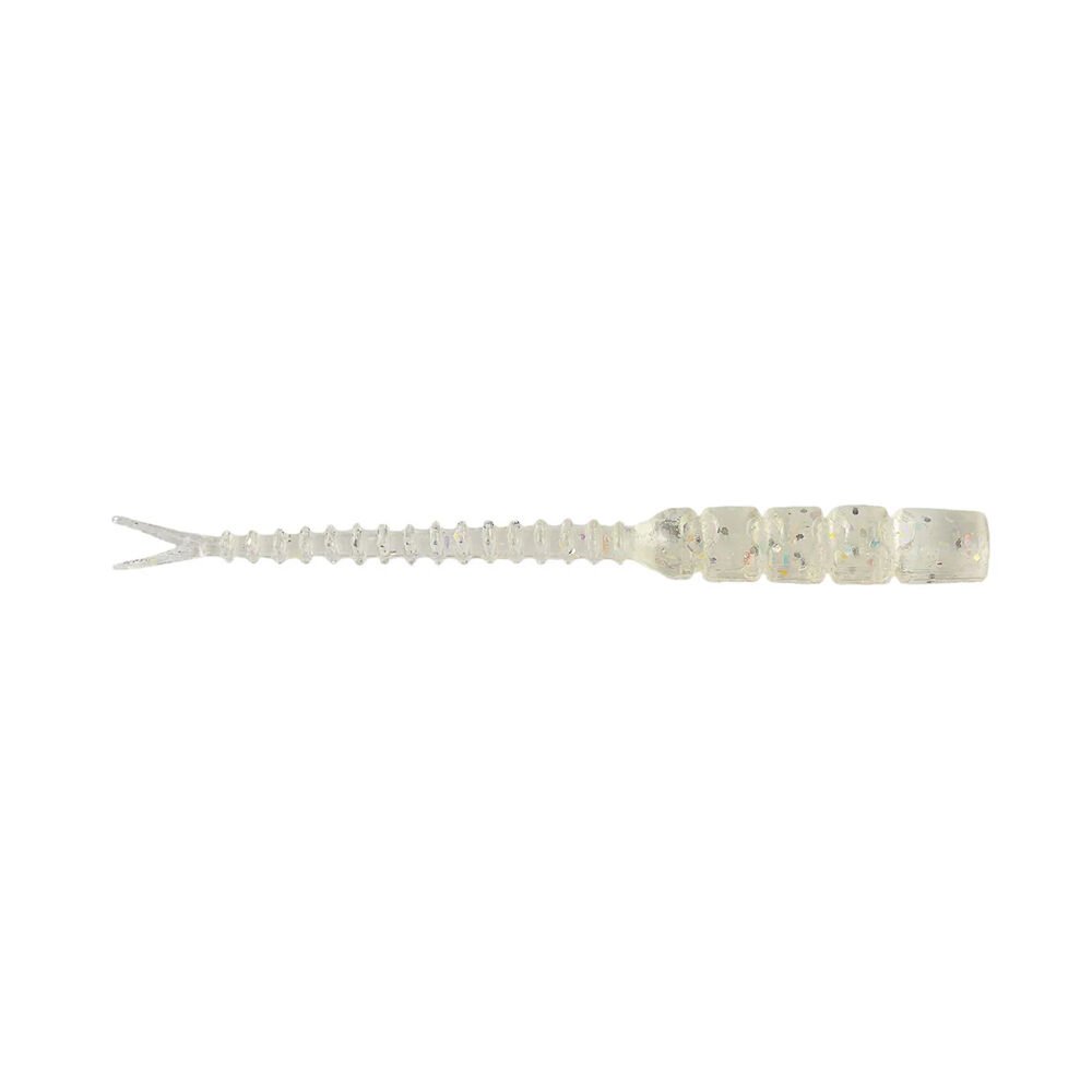 Mustad Aji Hellgramite Silikon Kurt 5CM - 12Lİ - 001 - CLEAR RBOW GLITTER