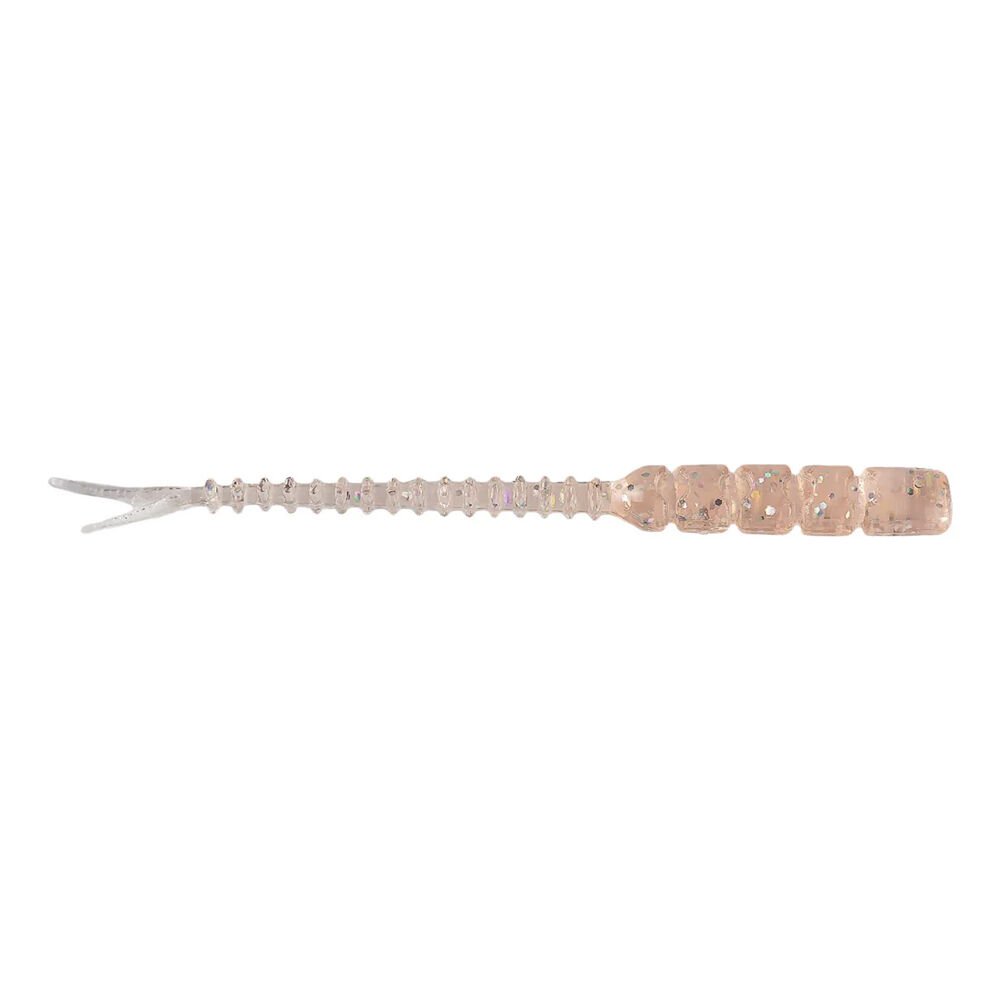 Mustad Aji Hellgramite Silikon Kurt 5CM - 12Lİ - 010 - UV CLEAR RED GLTTR