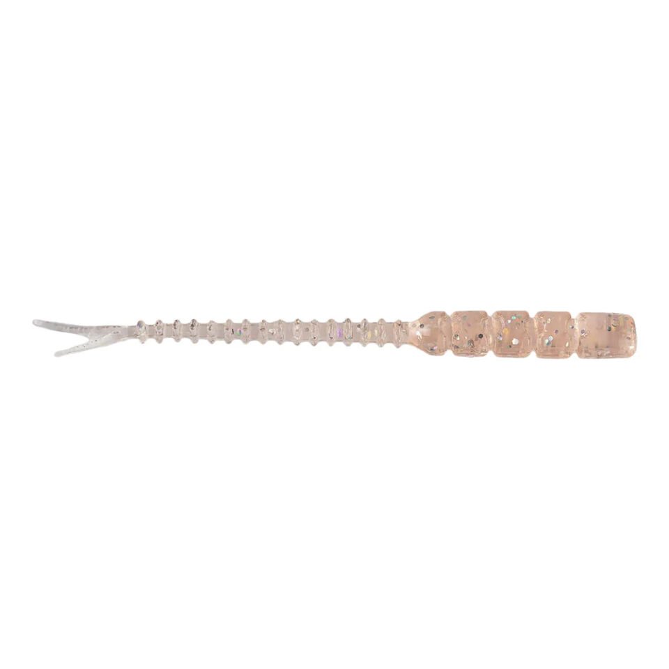 Mustad Aji Hellgramite Silikon Kurt 5CM - 12Lİ - 010 - UV CLEAR RED GLTTR