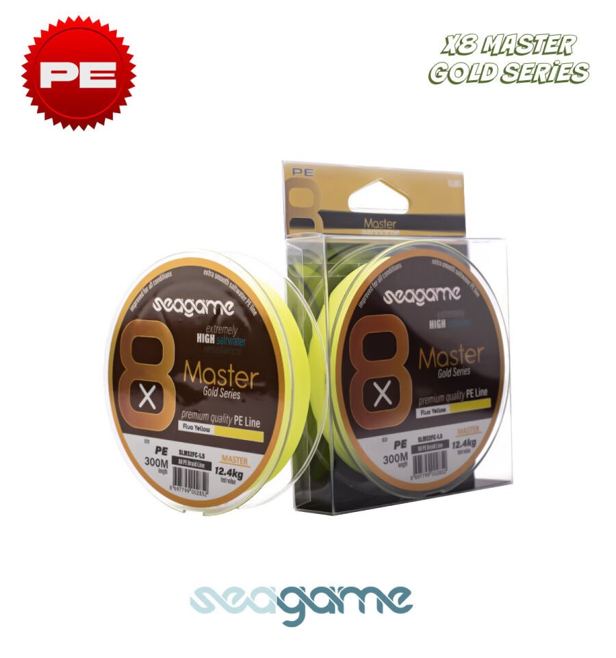 SEAGAME MASTER X8 PE 300M #0.20 FLUO YELLOW