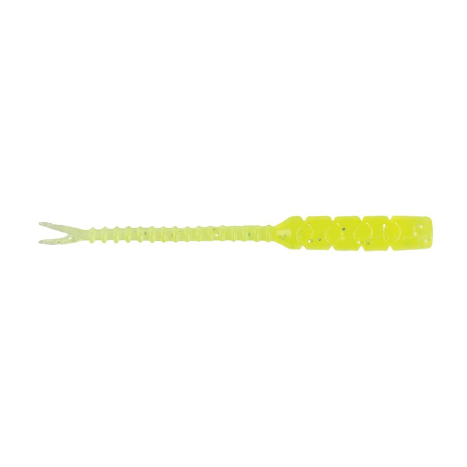 Mustad Aji Hellgramite Silikon Kurt 5CM - 12Lİ - 005 - CLEAR CHARTREUSE