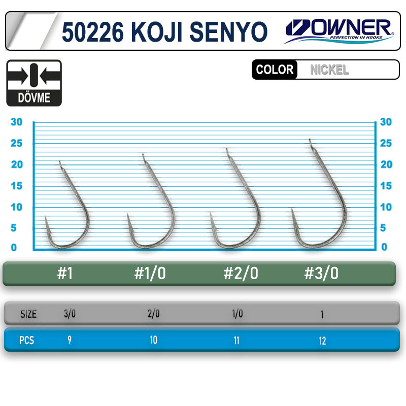 Owner 50226 Koji Senyo White İğne