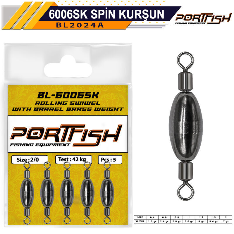 Portfish BL-6006SK Spin Kurşun Fırdöndü