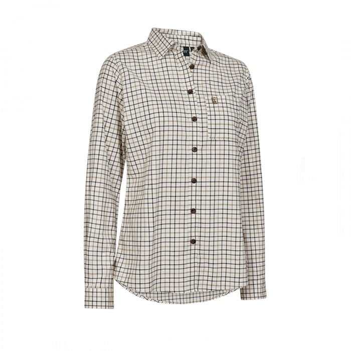 DEERHUNTER Lady Grace Bej Kareli Gömlek 38