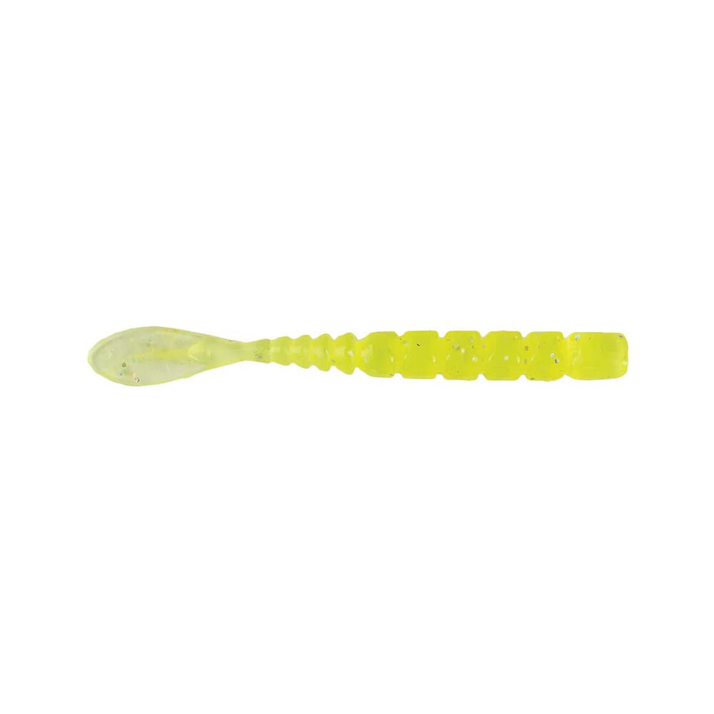 Mustad Aji Fish Tail Silikon Kurt 5CM - 12Lİ - 005 - CLEAR CHARTREUSE