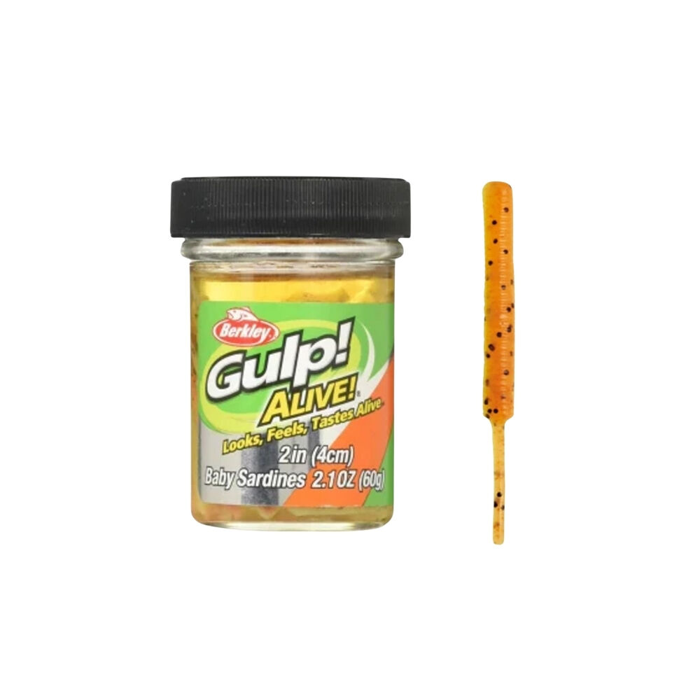 Berkley Gulp Alive Baby Sardine Sahte Yemi 4 CM 60 GR - ORANGE TİGER