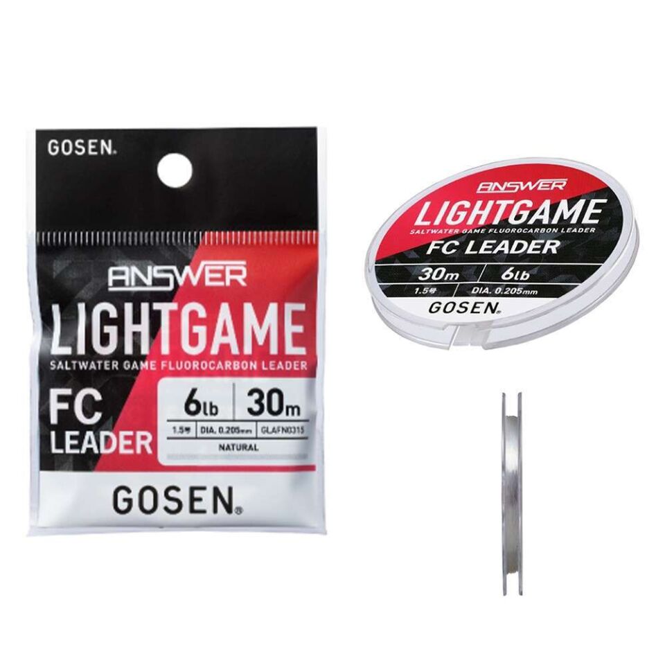 Gosen Answer Light Game Salt Water Game F C Leader 30mt