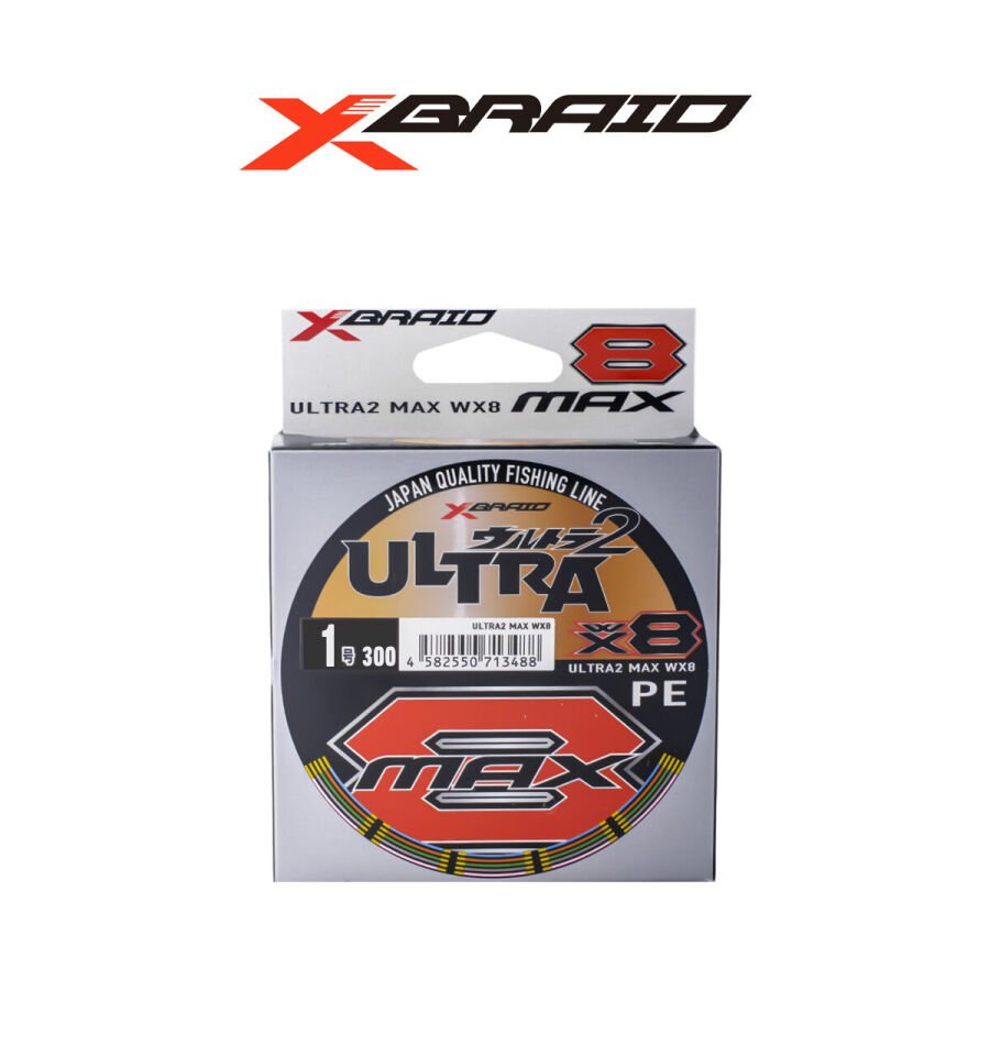 YGK X049 ULTRA 2 MAX PE WX8 300M 8.8KG 0.16 MULTICOLOR