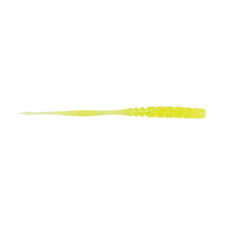 Mustad Aji Straight Tail Silikon Kurt 005 - CLEAR CHARTREUSE - 76MM - 12Lİ
