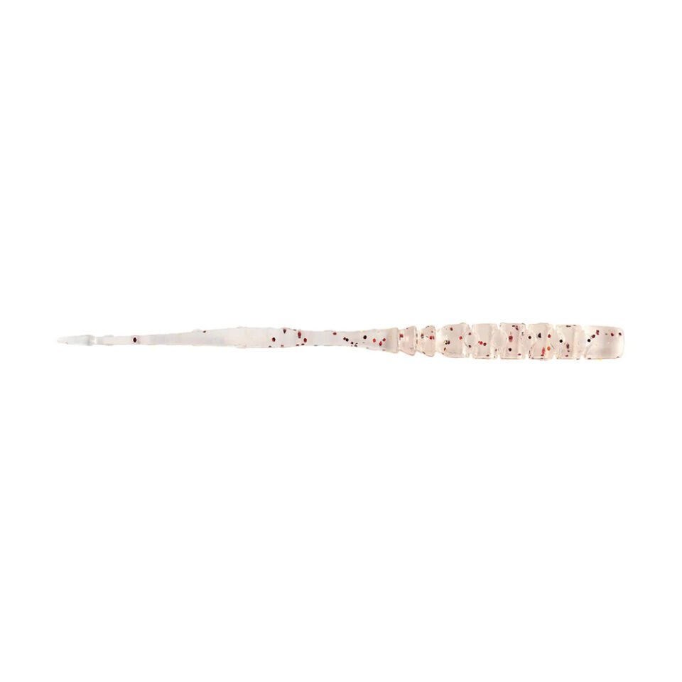 Mustad Aji Straight Tail Silikon Kurt 010 - UV CL.RED GLITTER - 76MM - 12Lİ