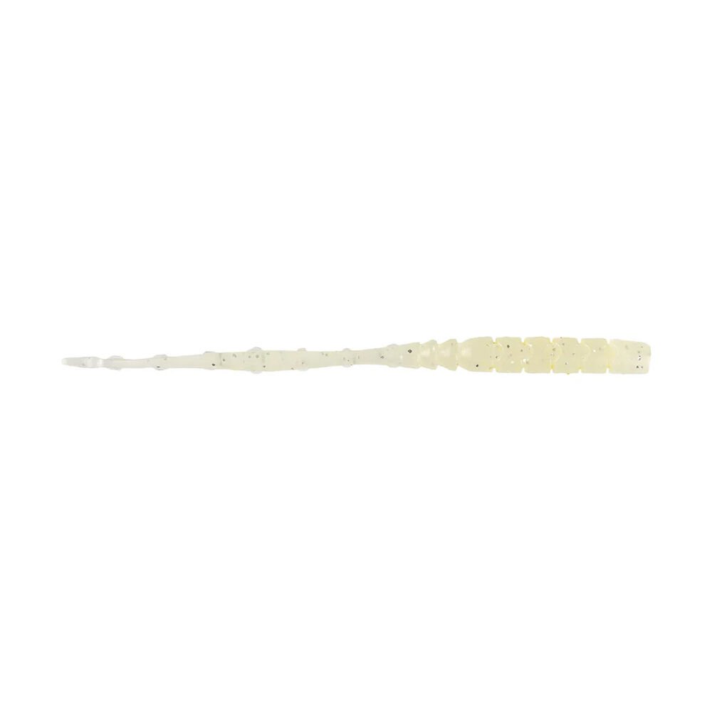 Mustad Aji Straight Tail Silikon Kurt 007 - WHITE LUMINOUS - 76MM - 12Lİ