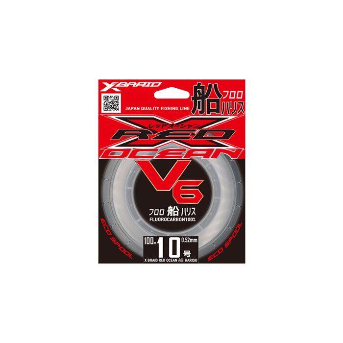 YGK X059 RED OCEAN V6 FC 100M 0.285-5.5KG