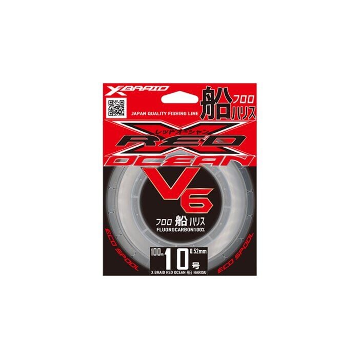 YGK X059 RED OCEAN V6 FC 100M 0.285-5.5KG