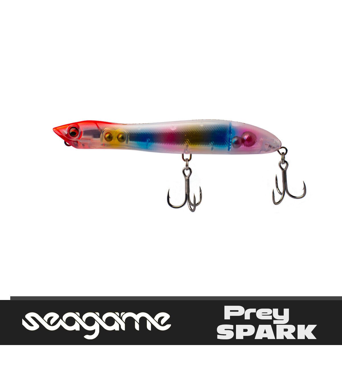 SEAGAME PREY SPARK 135F 26G TRANSPARENT RAINBOW