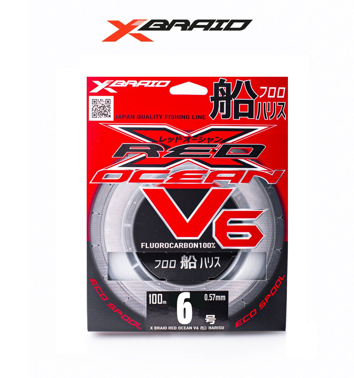 YGK X059 RED OCEAN V6 FC 100M 0.405-10KG