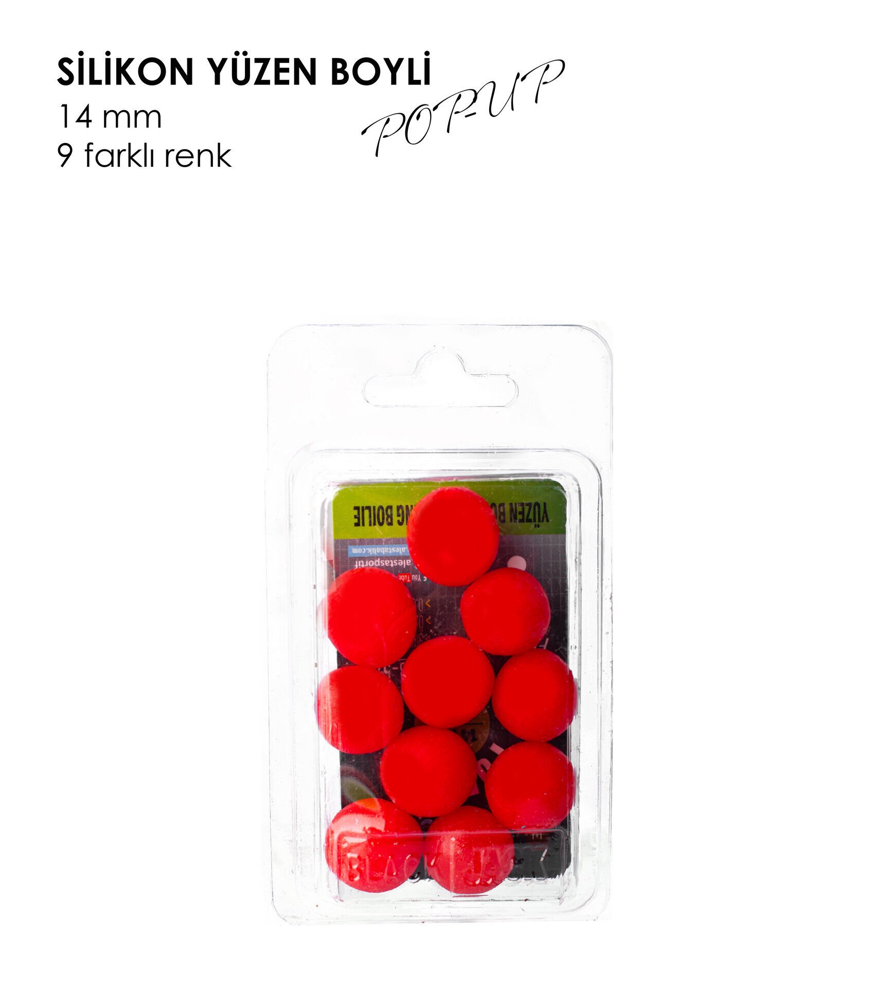 YÜZEN BOYLİ POP-UP KIRMIZI 14MM 10P